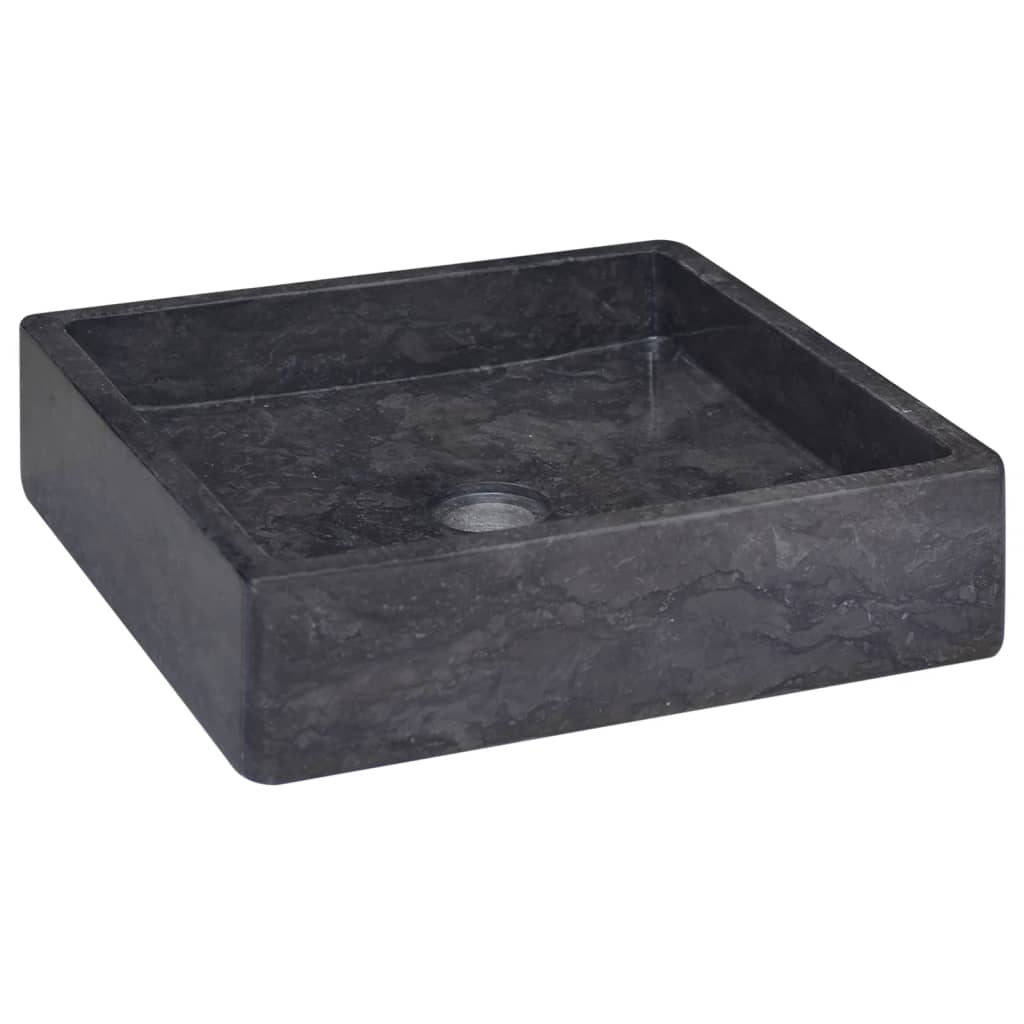 Sink Black 40x40x10 cm Marble