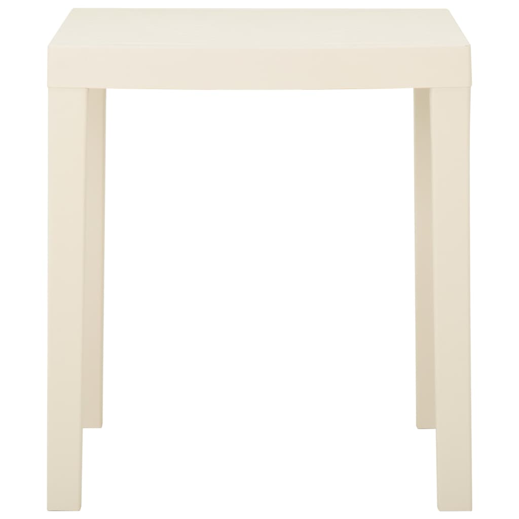 Garden Table White 79x65x72 cm Plastic