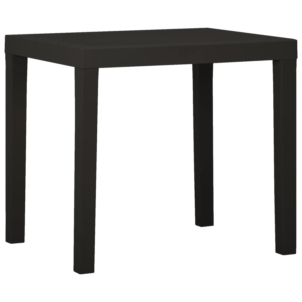 Garden Table Anthracite 79x65x72 cm Plastic