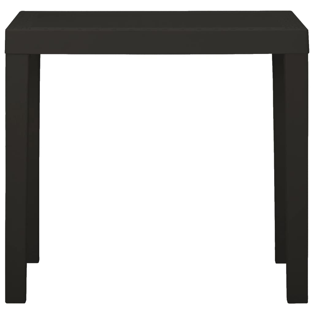 Garden Table Anthracite 79x65x72 cm Plastic