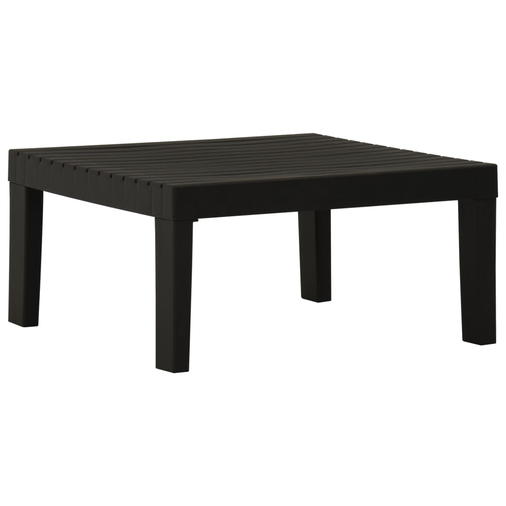 Garden Lounge Table Plastic Grey