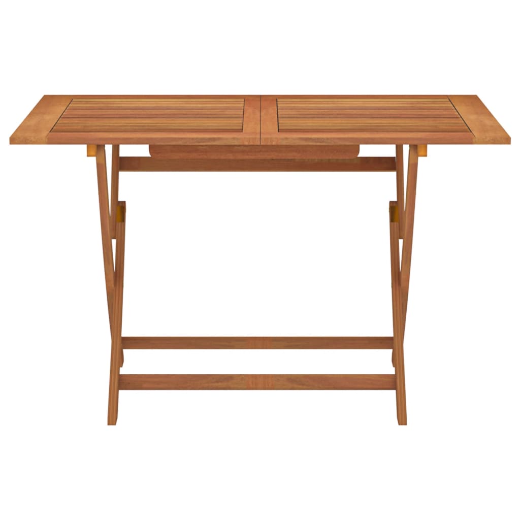 Folding Garden Table 120x70x75 cm Solid Eucalyptus Wood