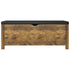 Storage Box with Cushion Smoked Oak 105x40x45 cm Engineered Wood
