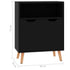 Sideboard High Gloss Black 60x30x72 cm Engineered Wood