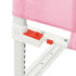 Toddler Safety Bed Rail Pink 90x25 cm Fabric