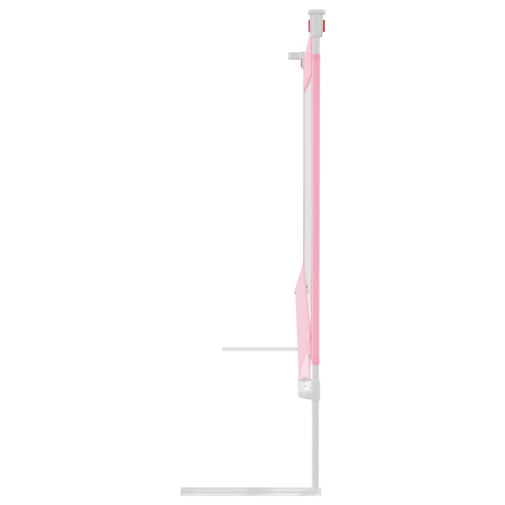Toddler Safety Bed Rail Pink 160x25 cm Fabric