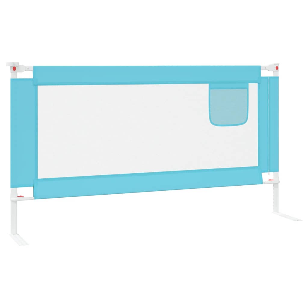 Toddler Safety Bed Rail Blue 160x25 cm Fabric