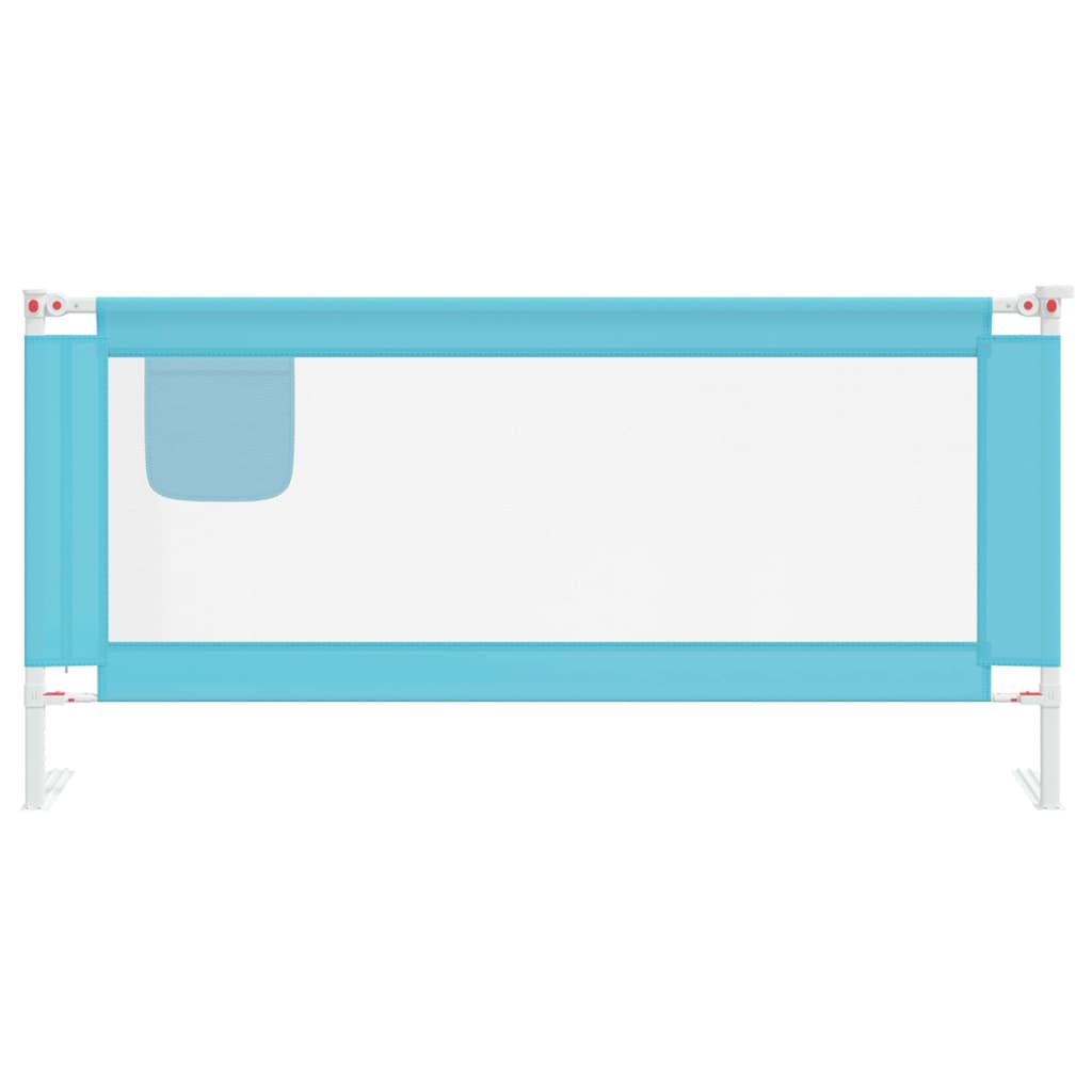 Toddler Safety Bed Rail Blue 190x25 cm Fabric