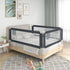 Toddler Safety Bed Rail Dark Grey 90x25 cm Fabric