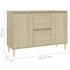 Sideboard Sonoma Oak 101x35x70 cm Engineered Wood
