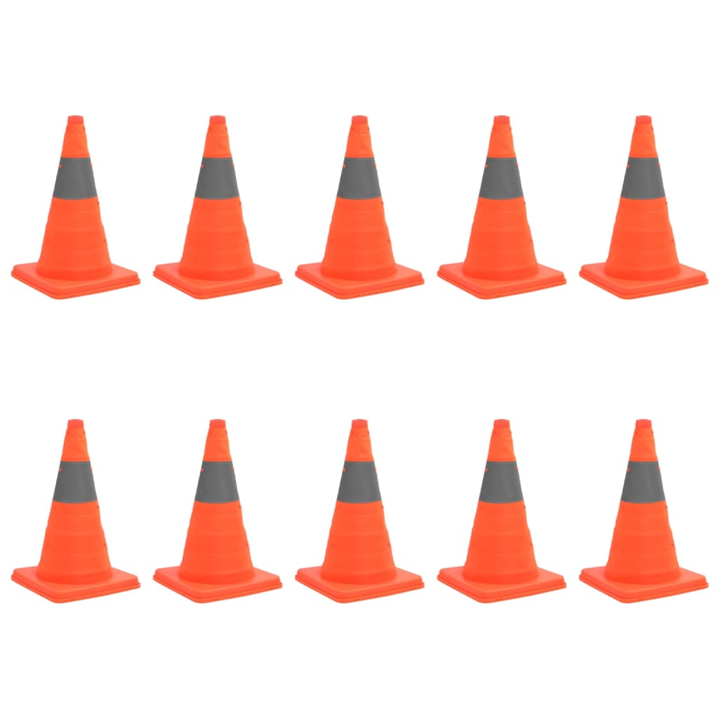 Pop-up Traffic Cones 10 pcs 42 cm