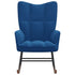 Rocking Chair Blue Velvet
