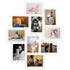 Collage Photo Frame for Picture 10 pcs 13x18 cm White MDF