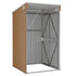 Wall-mounted Garden Shed Brown 118x100x178 cm Galvanised Steel