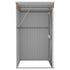 Wall-mounted Garden Shed Brown 118x100x178 cm Galvanised Steel