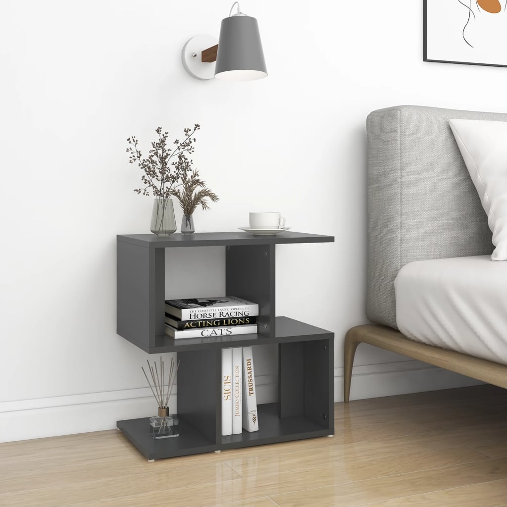 Bedside Cabinets 2 pcs Grey 50x30x51.5 cm Engineered Wood