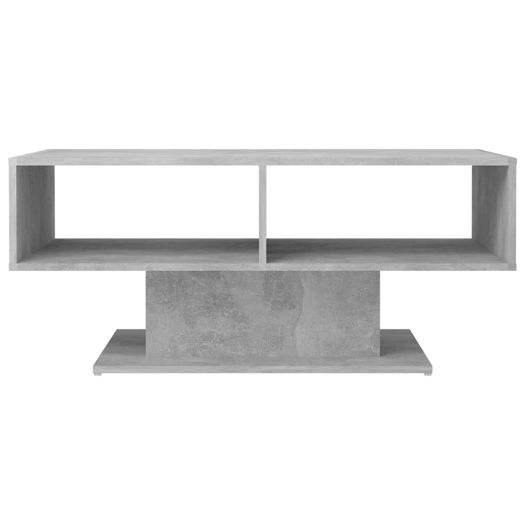 Coffee Table Concrete Grey 103.5x50x44.5 cm Engineered Wood