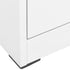 Filing Cabinet White 46x62x102.5 cm Steel