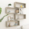 Wall Cube Shelves 4 pcs Sonoma Oak 60x15x23 cm Engineered Wood