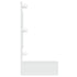 Mirror Cabinet with LED White 90x31.5x62 cm