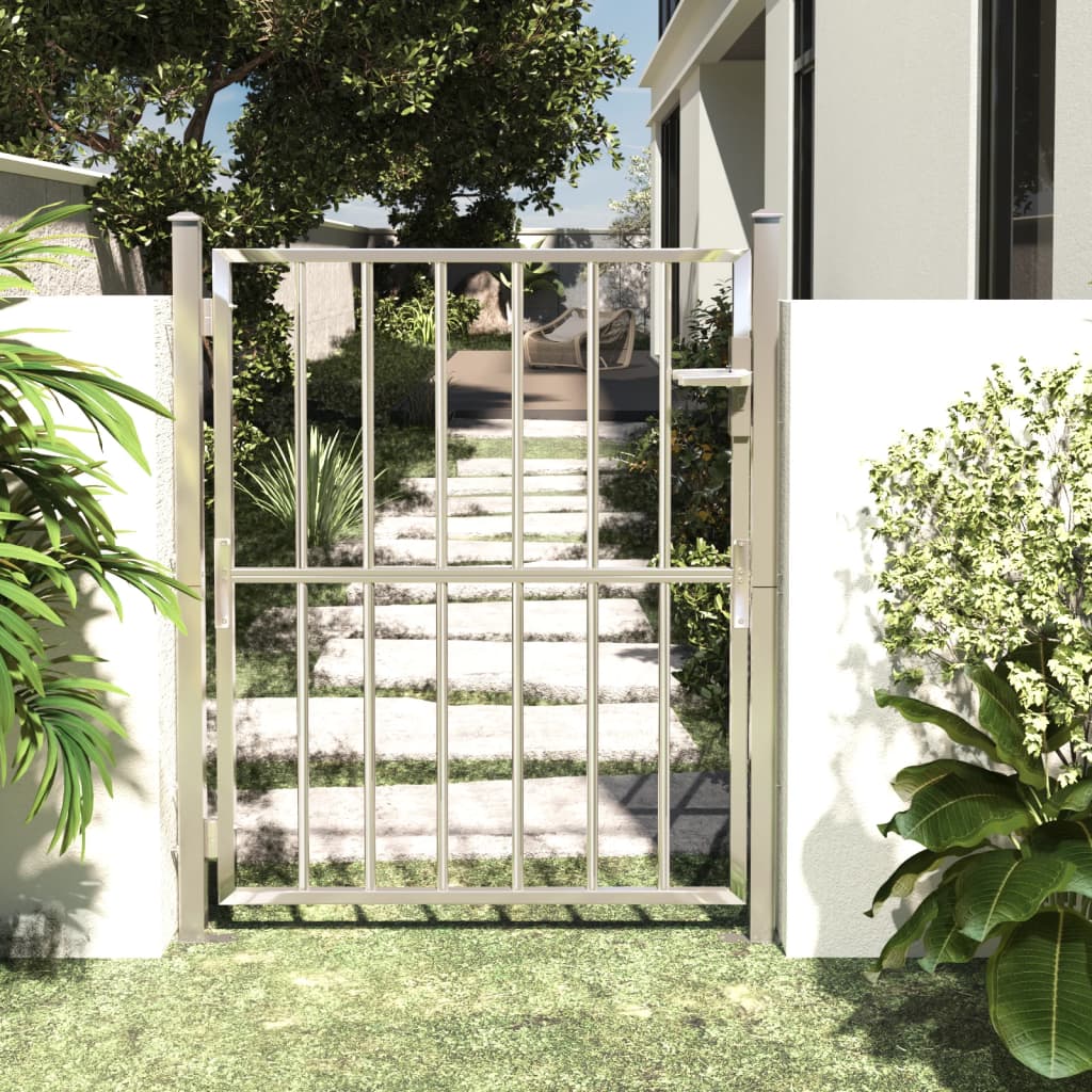 Garden Gate 100x125 cm Stainless Steel