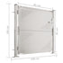 Garden Gate 100x100 cm Stainless Steel