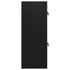Saddle Cabinet Black 53x53x140 cm Steel