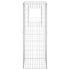 Gabion Basket Posts 2 pcs 50x50x140 cm Iron