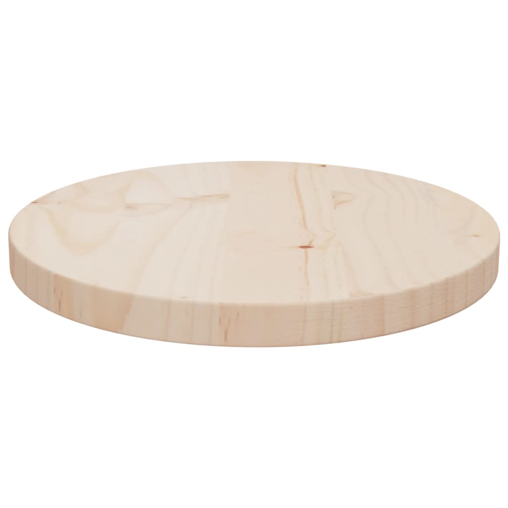 Table Top Ø30x2.5 cm Solid Wood Pine