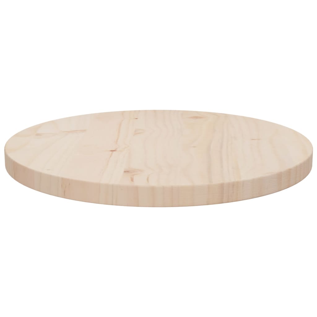 Table Top Ø40x2.5 cm Solid Wood Pine