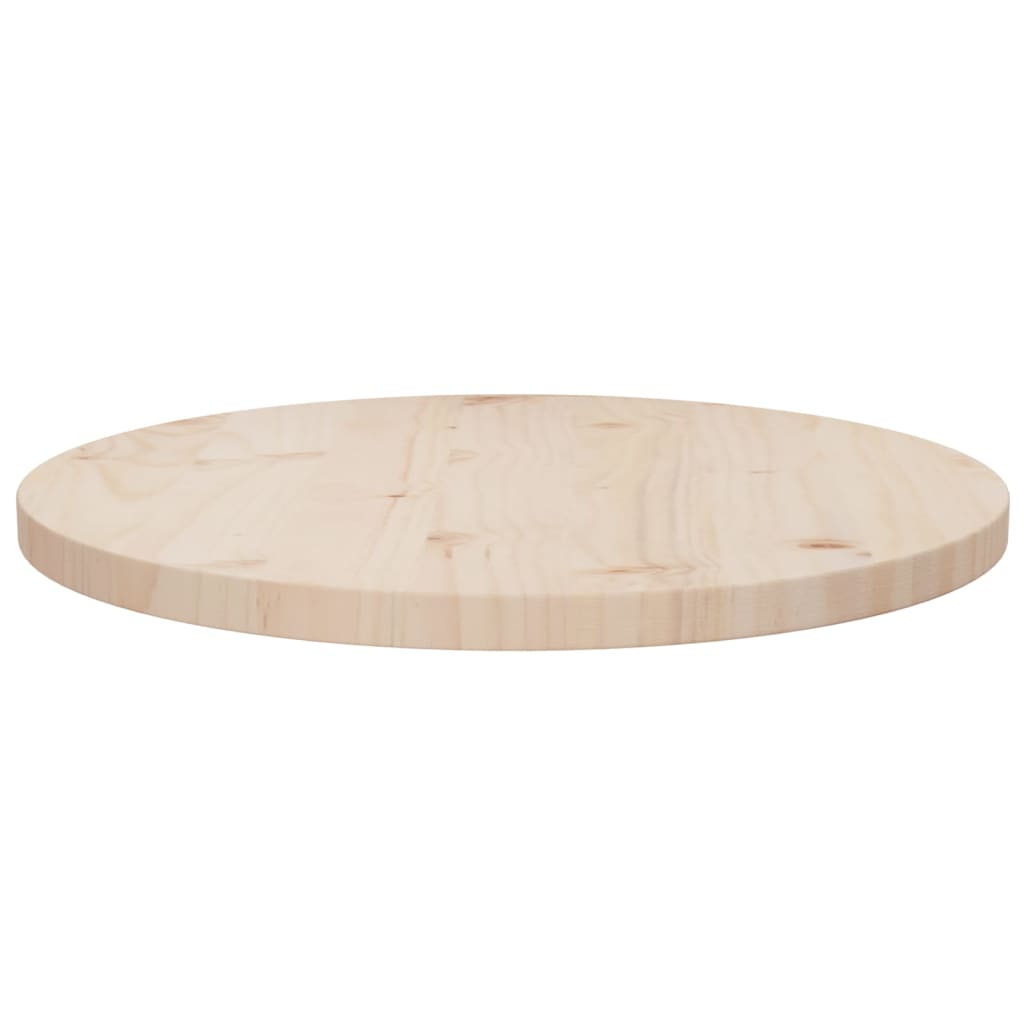 Table Top Ø50x2.5 cm Solid Wood Pine