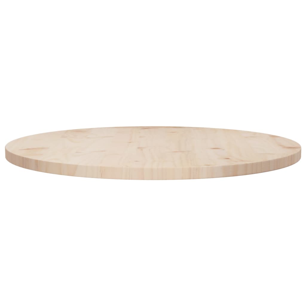 Table Top Ø70x2.5 cm Solid Wood Pine