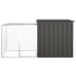 Chicken Cage Anthracite 200x91x100 cm Galvanised Steel