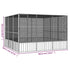 Bird Cage Anthracite 302.5x324.5x211.5 cm Galvanised Steel