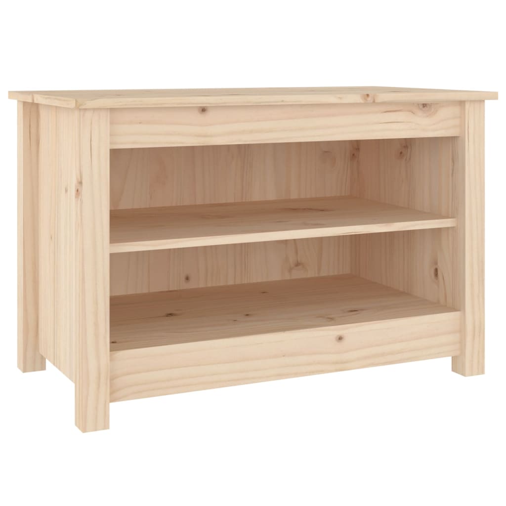 Shoe Bench 70x38x45.5 cm Solid Wood Pine