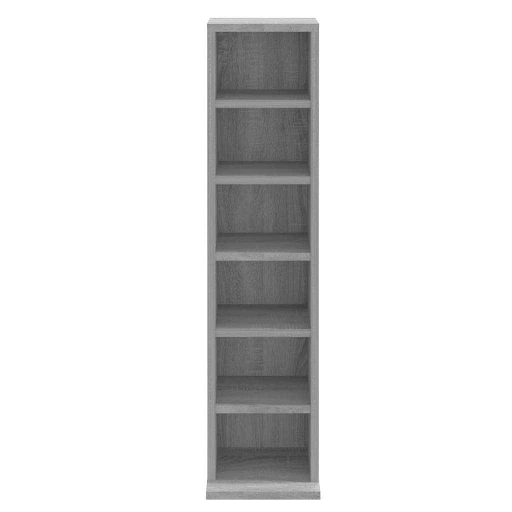 CD Cabinet Grey Sonoma 21x20x88 cm Engineered Wood
