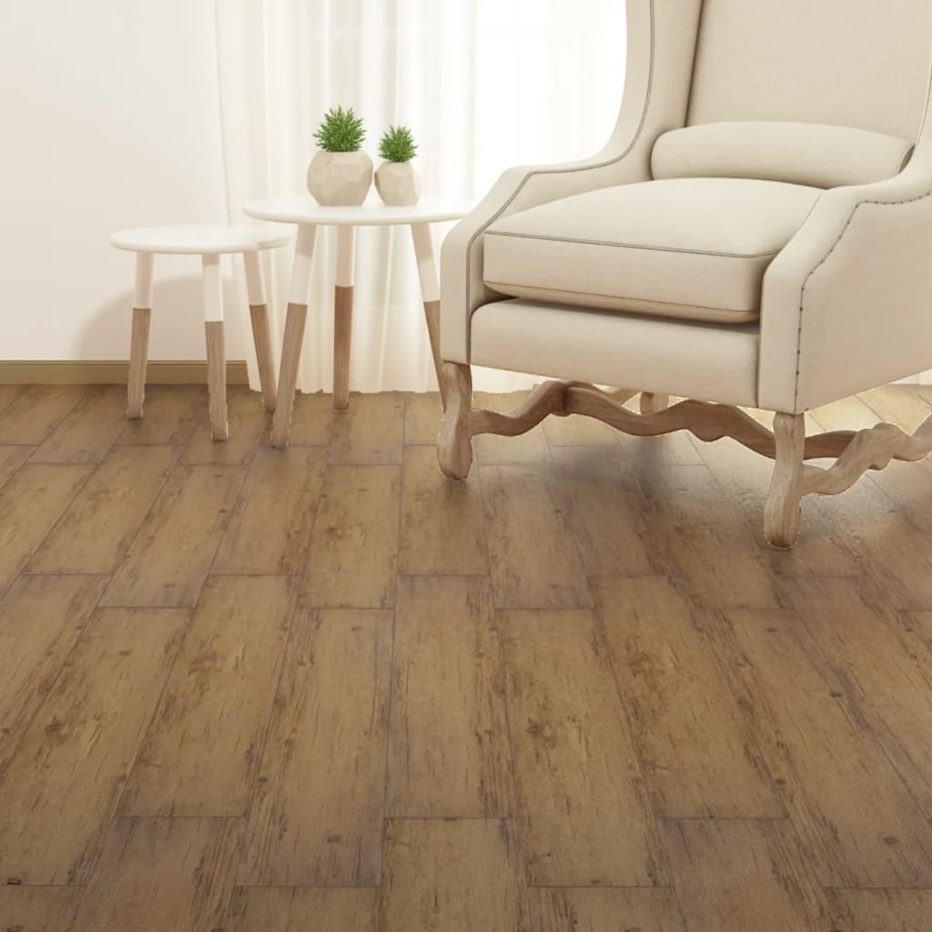 Self-adhesive PVC Flooring Planks 2.51 m² 2 mm Walnut Brown