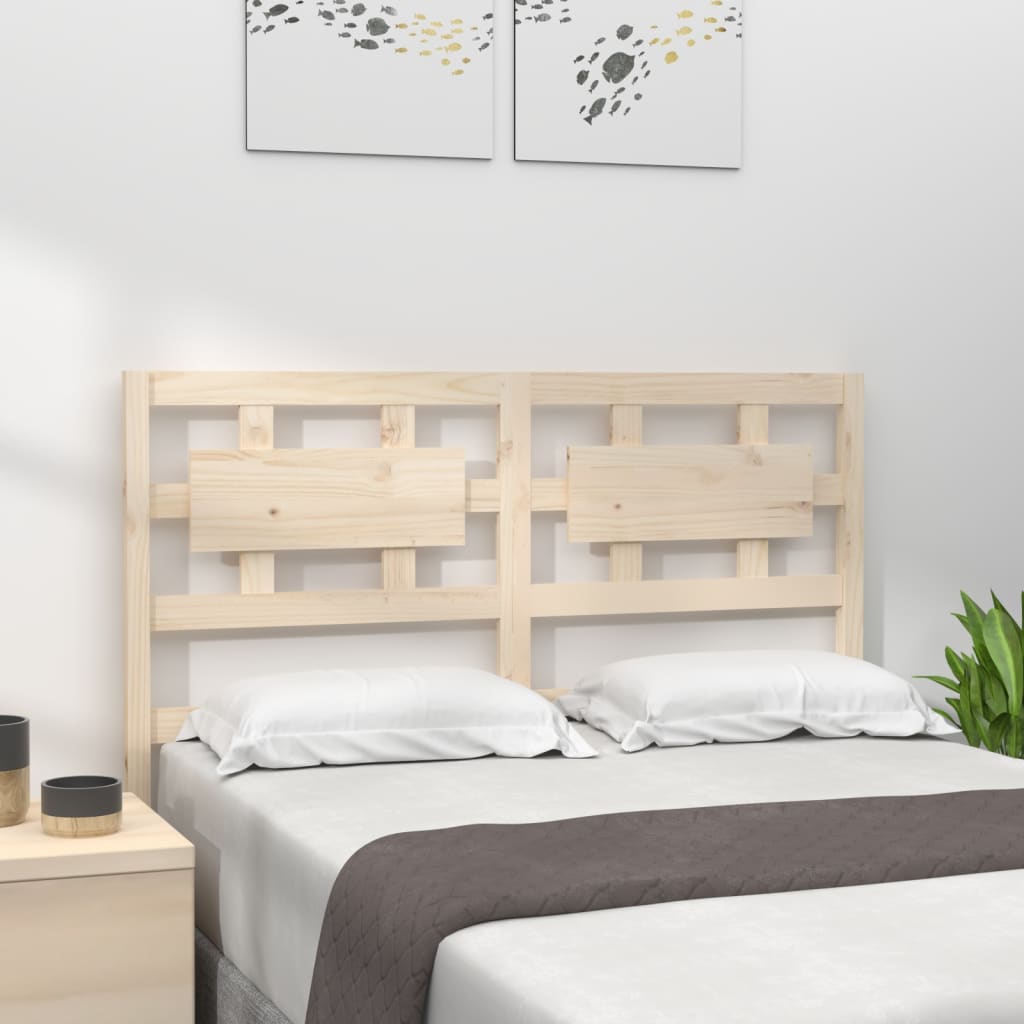 Bed Headboard 185.5 cm Solid Wood Pine