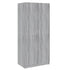 Wardrobe Grey Sonoma 80x52x180 cm Engineered Wood