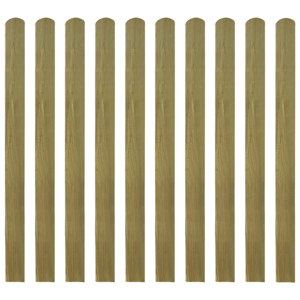 20 pcs Impregnated Fence Slats Wood 120 cm