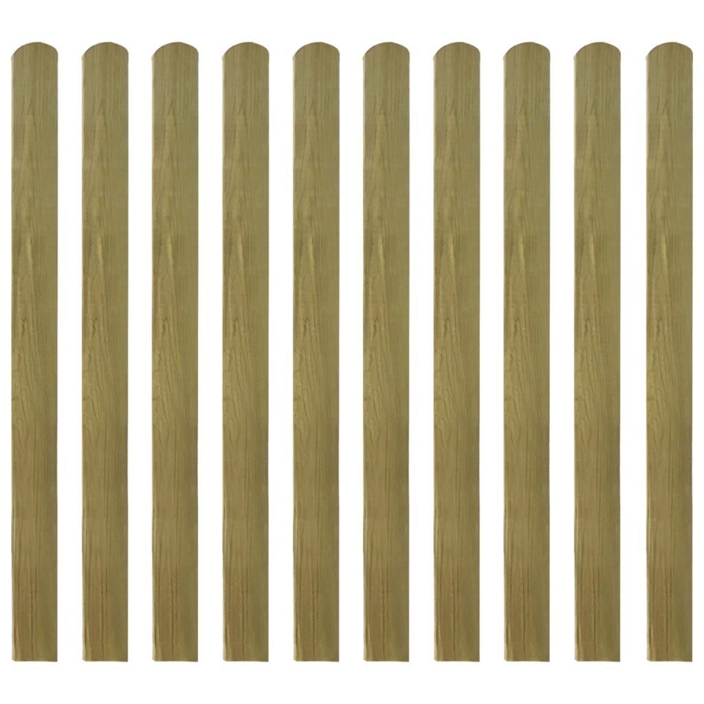 20 pcs Impregnated Fence Slats Wood 120 cm