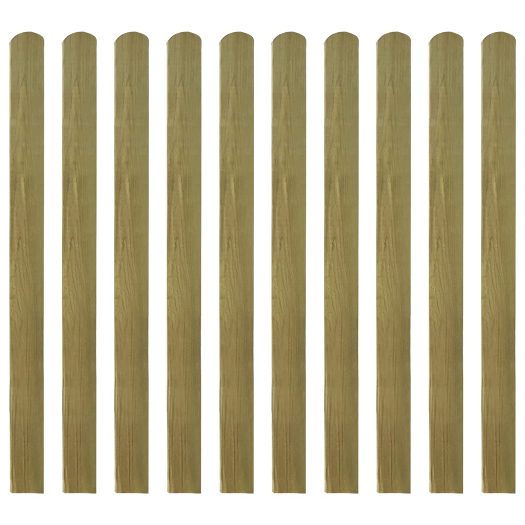 30 pcs Impregnated Fence Slats Wood 120 cm