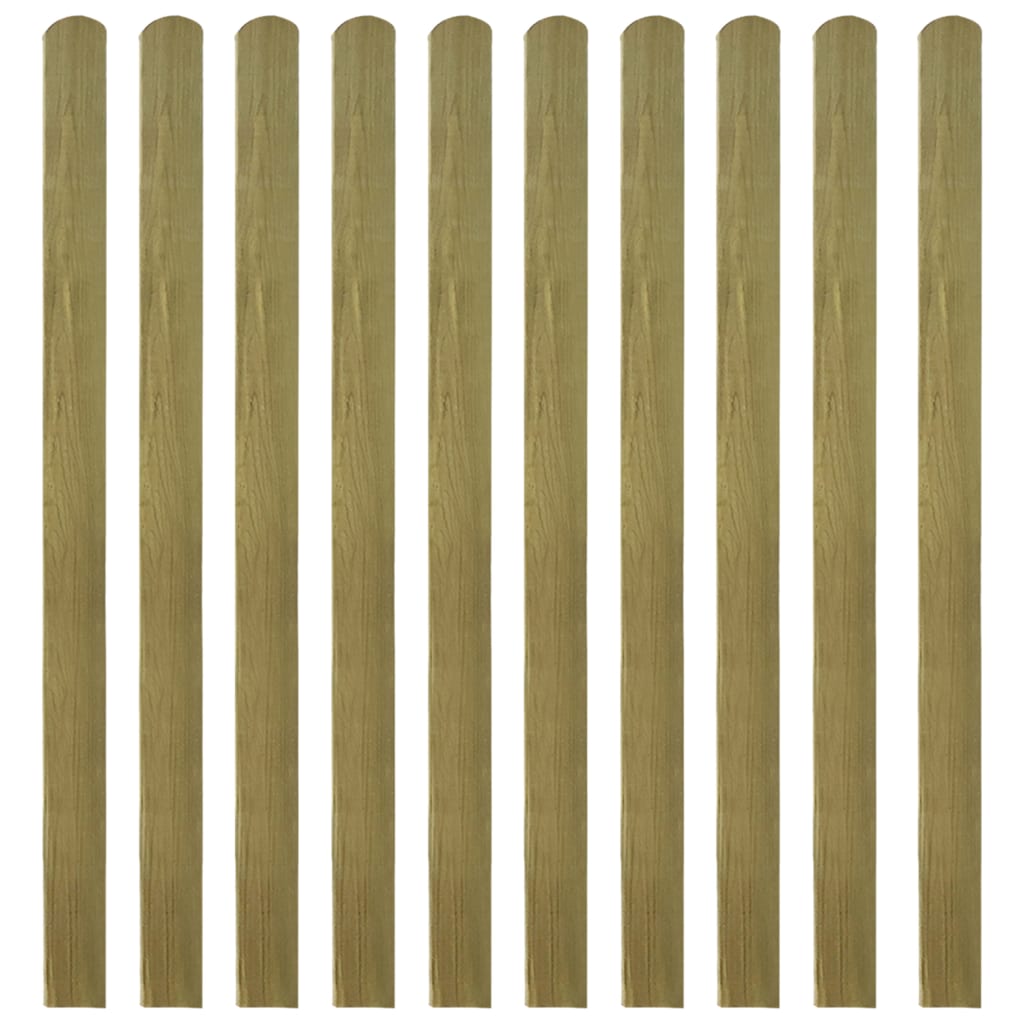 20 pcs Impregnated Fence Slats Wood 140 cm