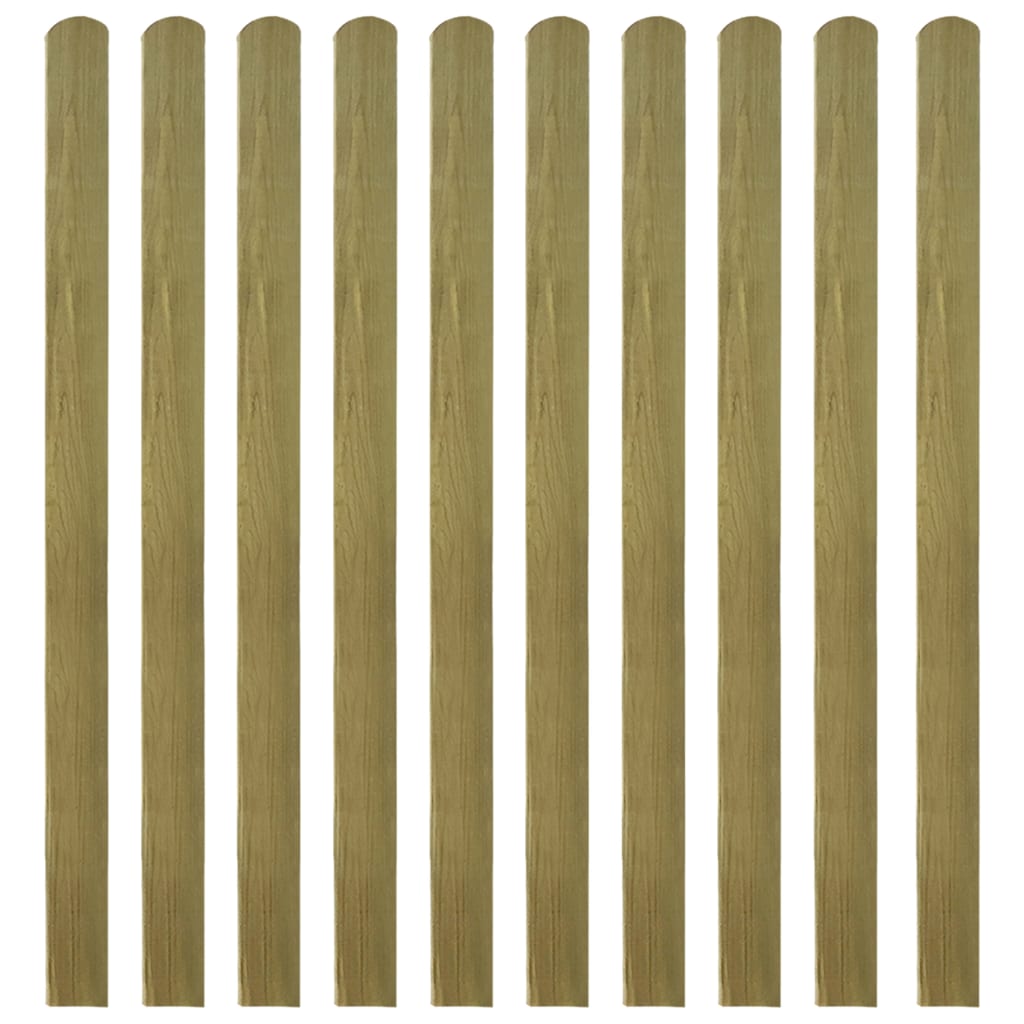 30 pcs Impregnated Fence Slats Wood 140 cm