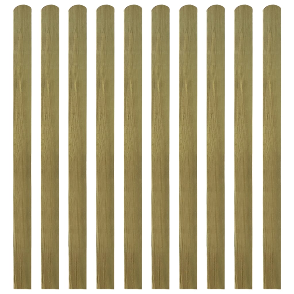 30 pcs Impregnated Fence Slats Wood 140 cm