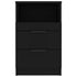 Bedside Cabinets 2 pcs Black Engineered Wood