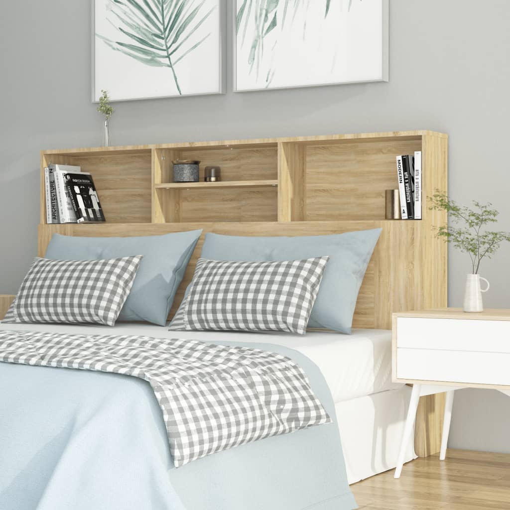 Headboard Cabinet Sonoma Oak 160 cm