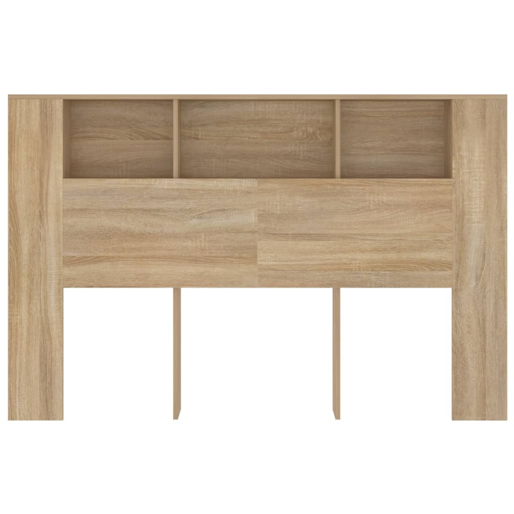 Headboard Cabinet Sonoma Oak 160x18.5x104.5 cm
