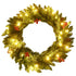 Artificial Christmas Trees 2 pcs with Wreath, Garland and LEDs