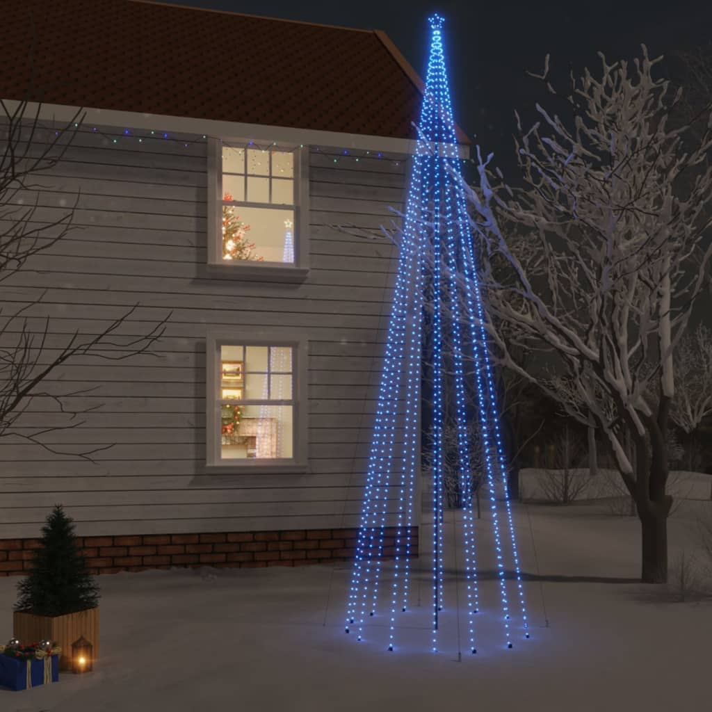 Christmas Tree with Spike Blue 1134 LEDs 800 cm